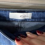 KanCan Morgan High Rise Two Tone Flare Released Raw Hem Denim Jeans Blue Size 29 Photo 9