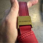 Liz Claiborne Vintage 90’s  Red Leather Crossbody  Shoulder Bag Photo 3