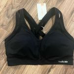NWT Yvette Sports Bra Criss Cross Back Running Bra for Plus Size Sz XL+ Black Photo 0