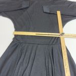 Free People Dress Womens X Large Black Ribbed Asymmetrical Hem Long Sleeve Photo 11