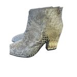 Diba True  Snakeskin Ankle Booties Size 7 Photo 3