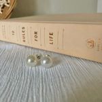 Silvery Pearl Stud Earrings Vintage “Talulah” Elegant Classic Style Minimal Pearlcore White Photo 4