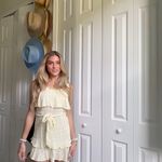 Etophe studios Yellow Ruffle Mini Dress Photo 0