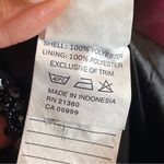 Mori Lee  | Black High Low Floral Accent Beaded Open Back Evening Gown Sz 8 Photo 15