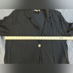 Chico's Travelers Single Button Slinky Cardigan Jacket Size 3 Dark/Navy Blue EUC Photo 5