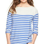 Gap ‎ Eversoft Sweater Wool Blend Womens Size Small Preppy Nautical Striped Soft Photo 0