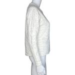 Lou & grey Lou & Grey Sweatshirt Womens Small White Gray Baroque Print Thick Casual Lounge Photo 1