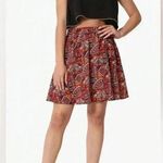 Alya 🆕 Francesca’s Multi Color Geometric Print Pleated Skater Skir M🆕 Photo 0