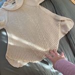 Wooden Ships  Cowl Open Knit Tan Sweater. Size S/M. Photo 9
