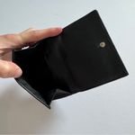 Coach Signature Pleated Snap Black and Tan Wallet Photo 6