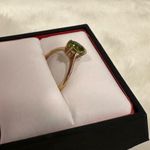 Peridot marquis cut ring! 18k gold band August birthstone gemstone! Size 7.5! Photo 2