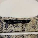ZARA Snake Skin Print Button Up Mini Dress Photo 9