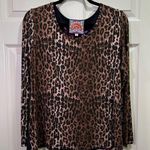 Johnny Was  Leopard / Regal Rose Long Sleeve Swing Bamboo Shirt Top Blouse XS Photo 0