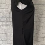 EXPRESS women XS black V-neck cap sleeve shift dress w/satin bottom Photo 4