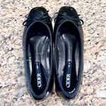 Cider Womens 39 Faux Patent Leather Bow Decor Square Toe Ballet Mary Jane Flats Photo 5