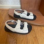 Aerosoles Lamirca Cream Quilted Platform Genuine Leather Sandals - Size 7.5M Photo 1