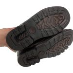 UGG  Australia Women 1971 Brown Leather Biker Boots Size 3 shearling lining Photo 2