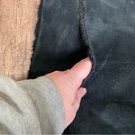 Colebrook Classics Genuine‎ Suede Leather Faux Fur Lined Hooded Jacket Small Black Photo 5