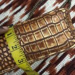 Patricia Nash Lorenza Distressed Vintage Croc Metallic Gold Handbag Purse Crossbody Chain $149 New, No tags Measurement in pics Photo 8