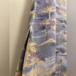 Caribbean Joe VTG Let Go Blue Hawaiian Palm Tree Print Sleeveless Maxi Dress - L Photo 12
