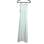 Lulus NWT Lulu’s‎ Bridesmaid Dress Mint Green Strapless Formal Gown Moonlight Serenade Photo 10