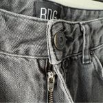 Urban Outfitters BDG Mom Jeans Charcoal 100% Cotton Denim Jean Zipper button EUC Photo 5