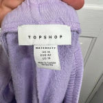 Topshop Maternity Jogger Sweatpants Women’s Size 10 Purple Lilac Elastic Photo 8