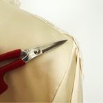 Vintage 90’s Sheer Satin Blouse with Lace in Cream | Size M Size M Photo 9