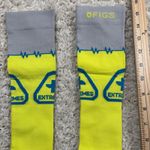 FIGS  Compression Socks Neon ECG Heartbeat "Ready When You Are" "You Are" Size M Photo 2