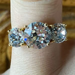 Swavorski Swarovski Crystal Sterling Silver Ring Size 5.75 Photo 0