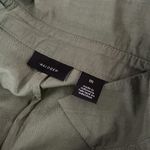 Halogen Olive Green Short Sleeve Button Down Top Blouse Relaxed Fit Preppy Photo 3