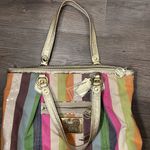 Coach Vintage Poppy Heritage Legacy Stripe Tote/Satchel Bag Photo 9