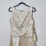 Scott McClintock Cream Formal Maxi Dress NWT Size 10 Petite Mother of the Bride Photo 3