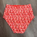 Aerie  High Waist Swim Bottom Bathing Suit Pink Gold Orange Medium Summer Hi-Rise Photo 2