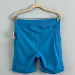 Free People Movement NWT Instant Replay Varsity Blue Biker Shorts Photo 5