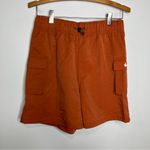Nike  loose fit high rise cargo shorts orange rust women’s size small new‎ casual Photo 3
