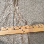 Old Navy Vintage Y2K  Ribbed Tank Top Womens Large Gray Lace Trim Cotton Blend Photo 7