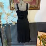 Diane Von Furstenberg  Asymmetric Side Ruched Little Black Dress ~ Size 6 🧡🍄 Photo 4