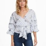 Club Monaco Bindell Floral Wrap Blouse Photo 0