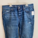 Free People We The Free Distressed Button Fly Fray Hem Jeans Photo 2