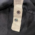 James Perse Navy 100% Linen Long Sleeve Elastic Waist Drawstring Dress Photo 4