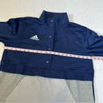 Adidas Women's Team Issue 1/4 Zip Sweatshirt Medium Navy Grey NWT NEW Photo 3