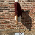 Kirious  burgundy striped cropped tee / S / Excellent condition Photo 10