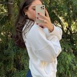 Varley White quarter zip ribbed sweatshirt size small Photo 3