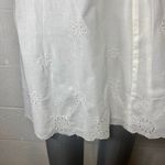 Hillard & Hanson  Casual Women's White Eyelet Midi Skirt Photo 2