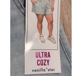 Vanilla Star Jeans Vanilla Star Womens Plus 3X Ultra Cozy Denim Jean Shorts Light Wash Drawstring Photo 1