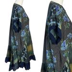 Free People Bohemian Plaid Floral Patchwork Printed Agnes Tunic Dress Medium Photo 8
