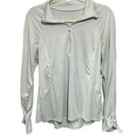 Apana  Women Sz L Running Shirt Long Sleeve Gray Winter Workout Activewear Gym Photo 0