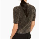Kate Spade  Dashing Beauty Metallic Puff Sleeve Sweater‎ in Black Gold Size XS Photo 1
