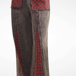 Sage + Fig Grunge Patch Plaid Wide Photo 0